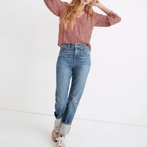 Madewell Classic Straight in Cristoforo Wash: Selvedge Edition Size 24 EUC J0315